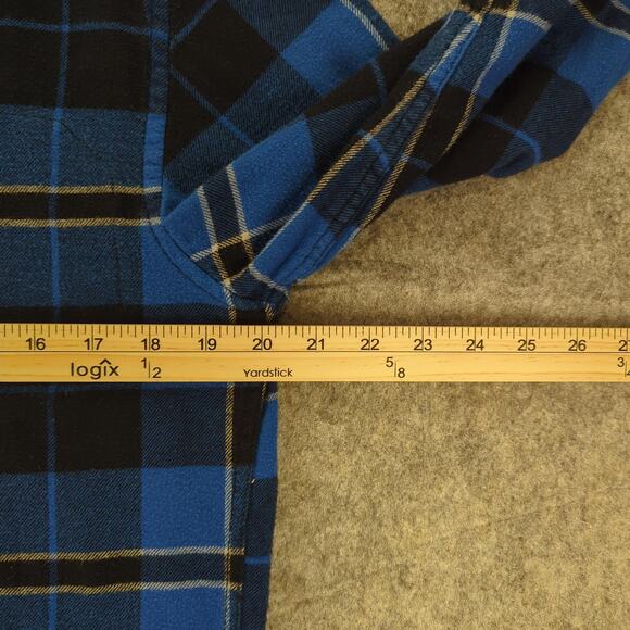 Tony Hawk Shirt Mens Small Plaid Flannel Button Up Skateboarding Casual - Picture 5 of 7